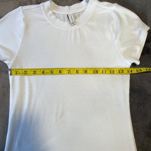 Gentle Fawn Ribbed Long White Top Small - Picture 3 of 5